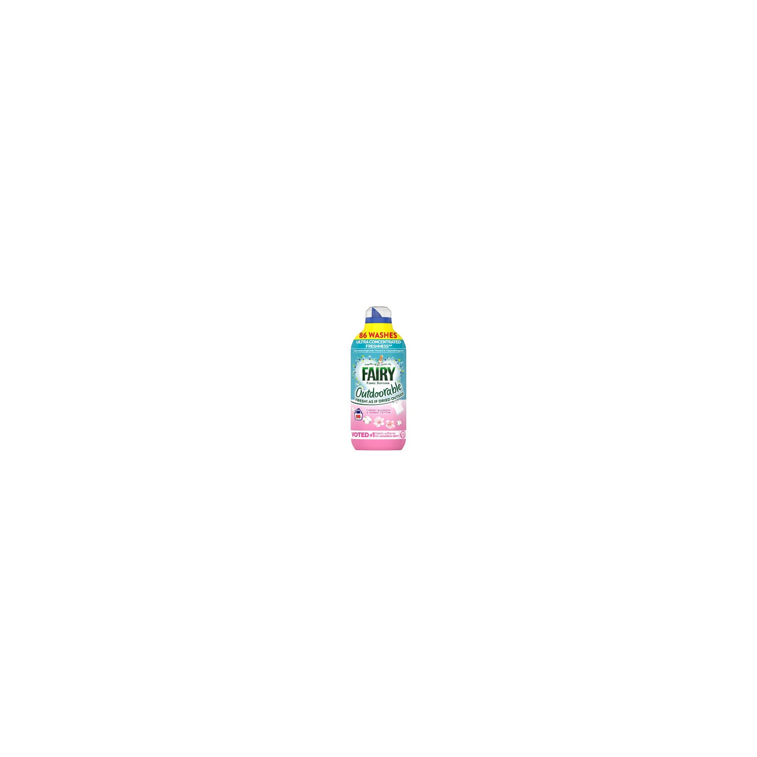 Fairy Outdoorable fabric softener Cherry Blossom 1.204L - British product