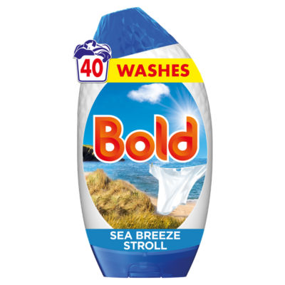 ASDA Bold Sea Breeze Stroll Liquid Laundry Detergent Gel, 40 Washes, 1.32L- Buy online at McGrocer