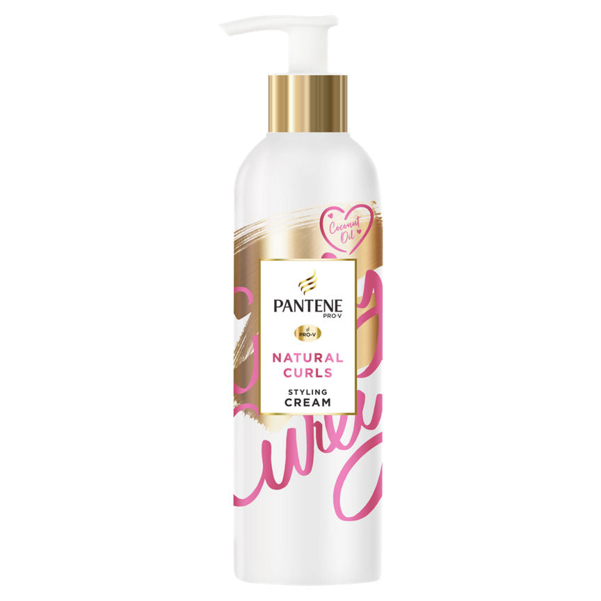 Pantene Pro-V Natural Curls Nourishing Styling & Heat Protection Hair Cream, With Coconut Oil GOODS ASDA   