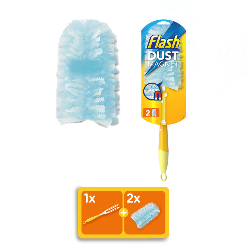 Flash Duster Dust Magnet XL Starter Kit (1 XL Handle + 2 Refills) GOODS ASDA   