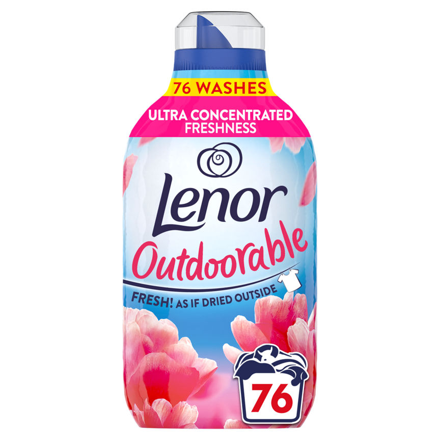 Lenor Outdoorable Fabric Conditioner Pink Blossom 76 Washes GOODS ASDA   