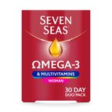 Seven Seas Omega-3 & Multivitamins Woman 30 Day 60 Capsules/Tablets Duo Pack GOODS ASDA   