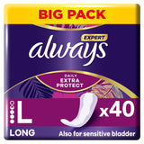 Always Expert Daily Extra Protect Long Liners x 40 GOODS ASDA   