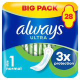 Always Ultra Sanitary Towels Normal (Size 1) x 28 Pads GOODS ASDA   