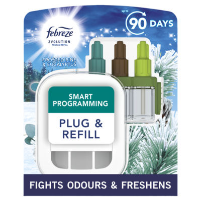 Febreze 3Volution air freshener Frosted Pine Eucalyptus 20ml (British brand)