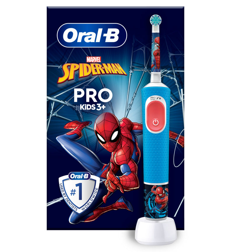 Oral-B Pro Kids Spider-Man Electric Toothbrush Designed By Braun GOODS ASDA   