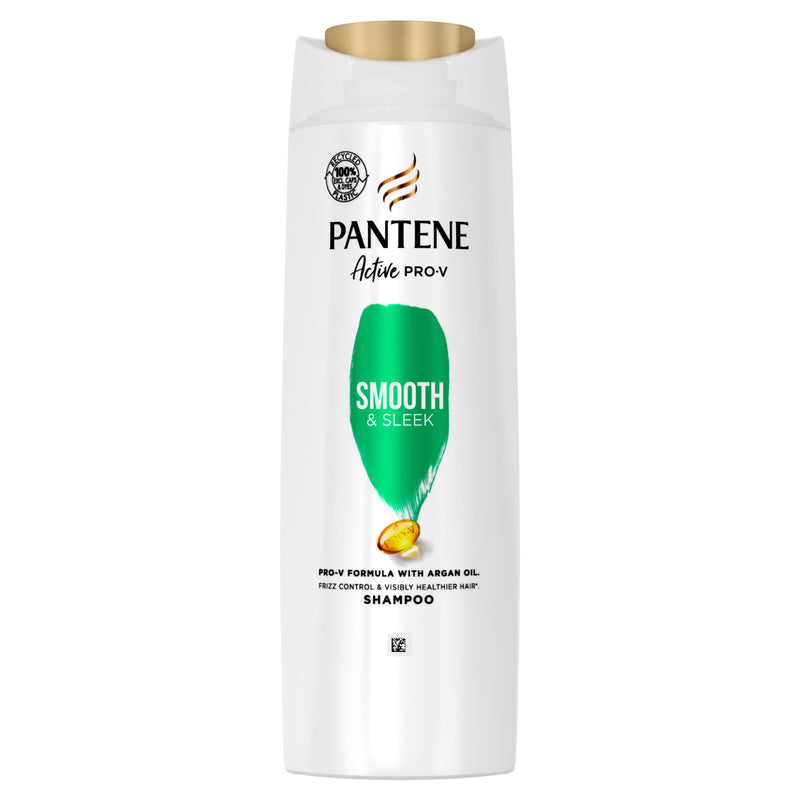 Pantene Smooth & Sleek Shampoo 325ml, imported from the UK