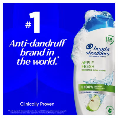 Head & Shoulders Apple Fresh Anti-Dandruff Shampoo 400ml, UK version