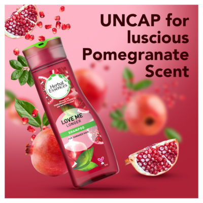 Herbal Essences Love Me Longer Shampoo | Pomegranate Essence | Damaged Hair | Red Berry Scent