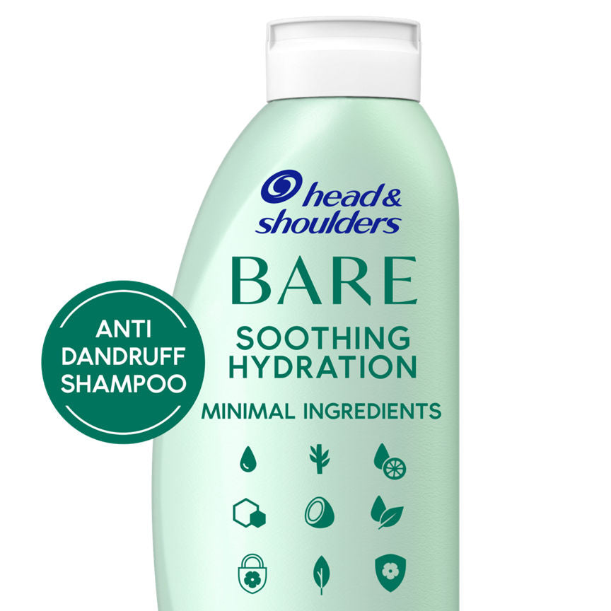 Head & Shoulders Bare Soothing Hydration Anti-dandruff Shampoo. Minimal Ingredients. 400 ml GOODS ASDA   