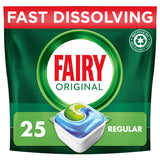 Fairy Original All In One Dishwasher Tablets Regular, 25 Tablets GOODS ASDA   