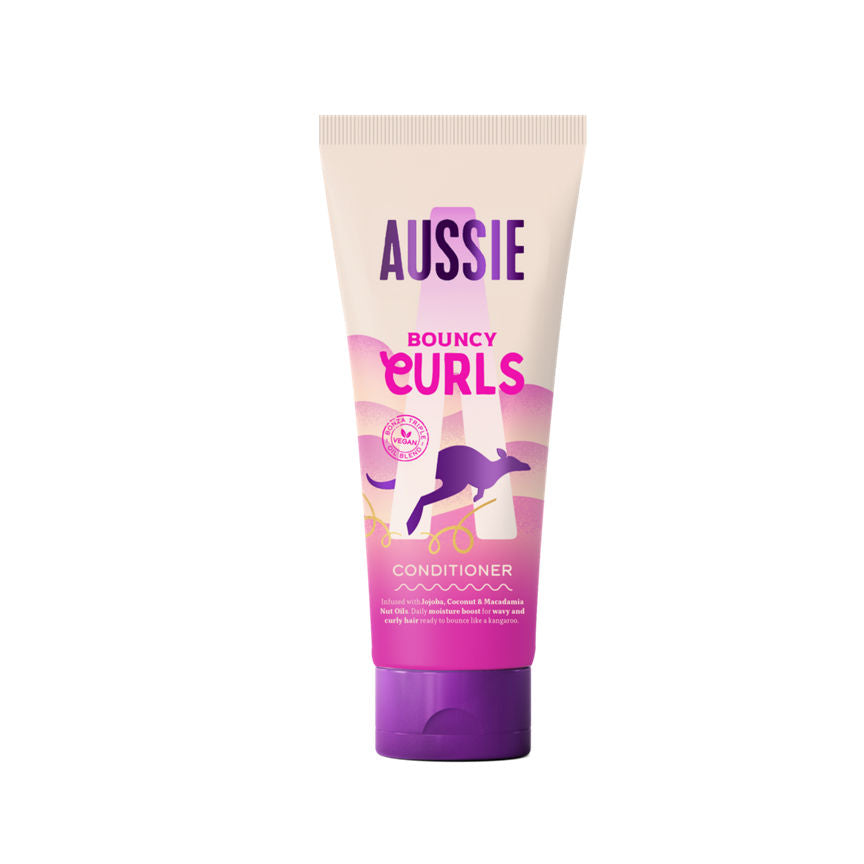 Aussie Bouncy Curls  Conditioner | For Wavy & Curly Hair | Jojoba, Macadamia Nut & Coconut Oils GOODS ASDA   