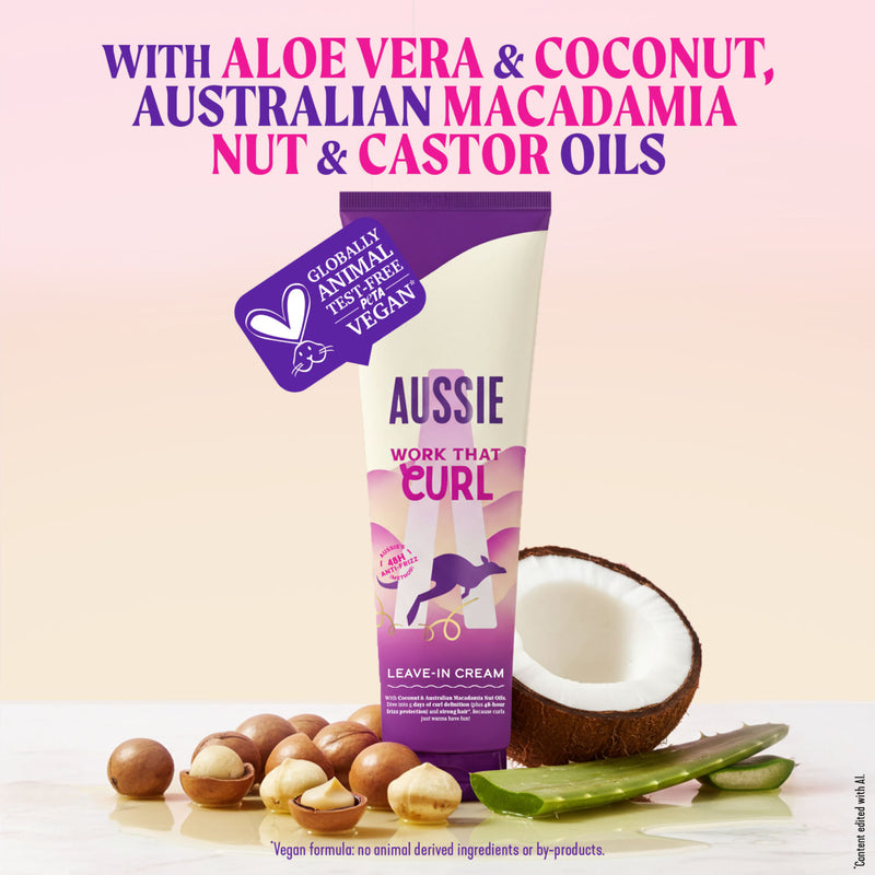 Aussie Work That Curl Cream 160ml - British product