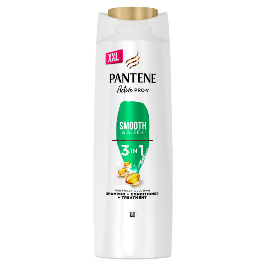 Pantene Pro-V Smooth & Sleek 3-in-1 Clarifying Shampoo + Hair Conditioner + Treatment GOODS ASDA   