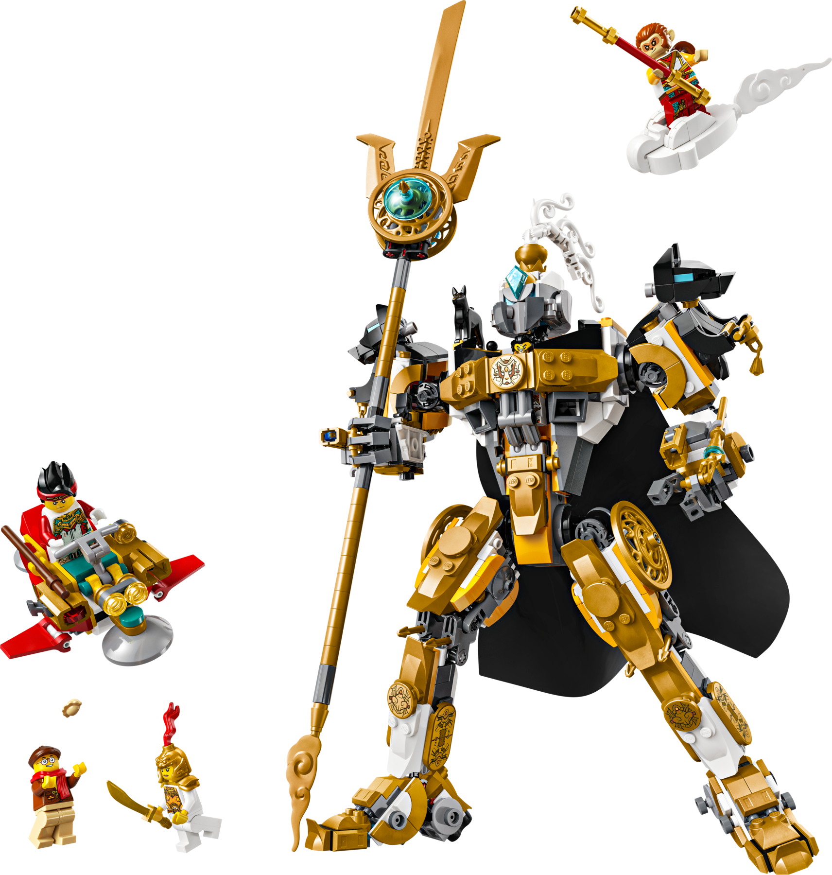 LEGO Monkie Kid Erlang's Celestial Mech Building Kit 806 pieces - British product