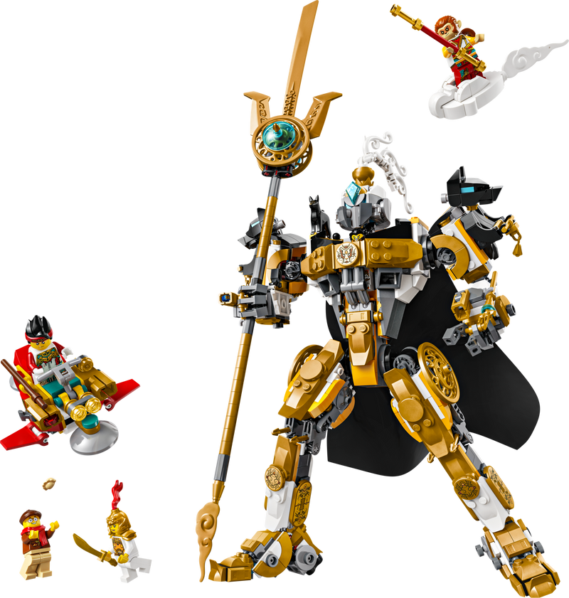 LEGO Monkie Kid Erlang's Celestial Mech Building Kit 806 pieces - British product