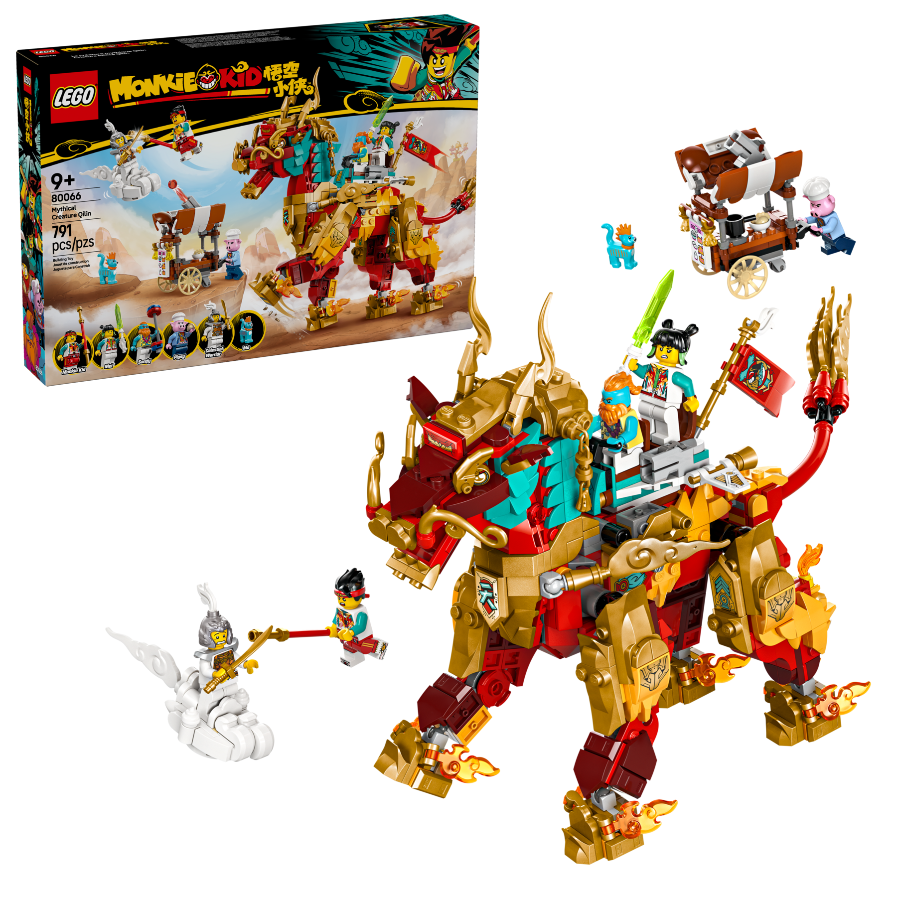 LEGO Monkie Kid Qilin building set 791 pieces (British brand)