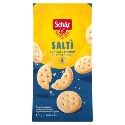 Schar crackers with sea salt 175g, UK version