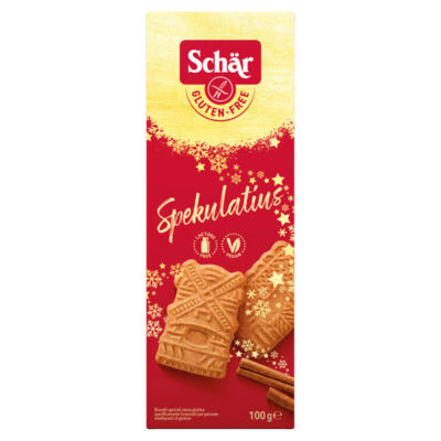 Schar Spekulatius gluten free spiced biscuits 100g, imported from the UK