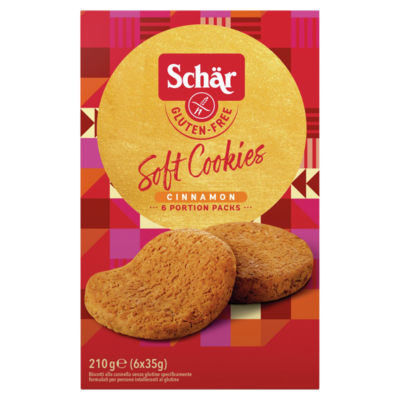 Schär gluten-free cinnamon cookies 6x35g, UK version