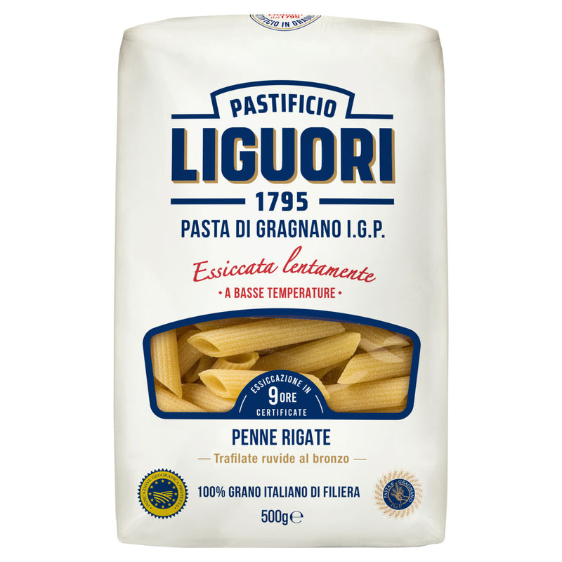 Pastificio Liguori Penne Rigate pasta 500g, UK version