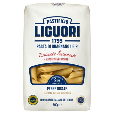 Pastificio Liguori Penne Rigate pasta 500g, UK version