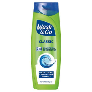 Wash & Go Classic 2 in 1 shampoo and conditioner 380ml (British brand)