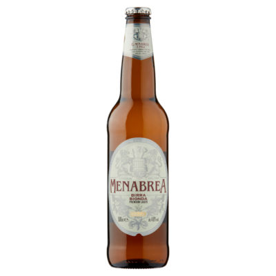 Menabrea Birra Blonda Italian lager 500ml (British brand)