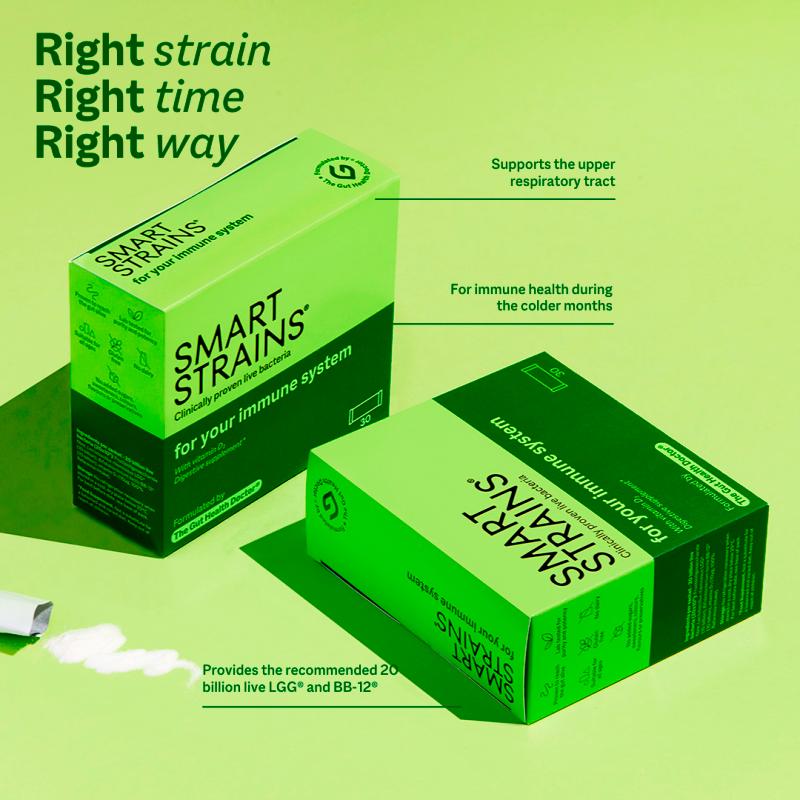 Smart Strains probiotic sachets 15 count, imported from the UK
