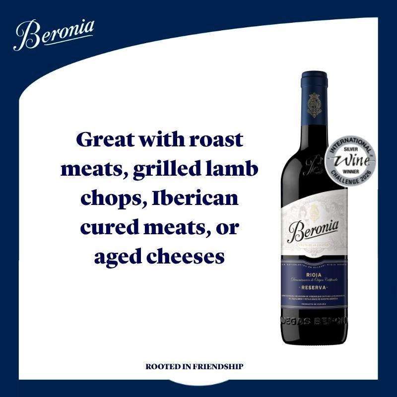 Beronia Rioja Reserva red wine 75cl, UK version