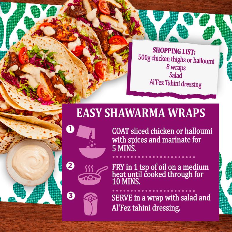 Al'Fez shawarma spice mix 25g, UK version