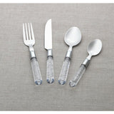 Argos Home clear bubble stainless steel cutlery set 16 piece, UK version