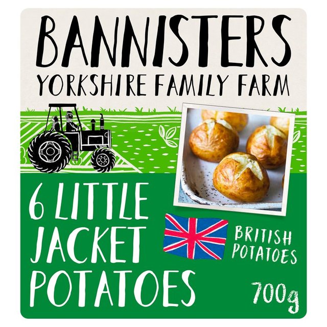 Bannisters Farm 6 Little Jacket Potatoes   700g GOODS M&S   