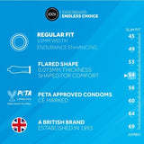 EXS delay condoms latex 12 pack regular fit, imported from the UK