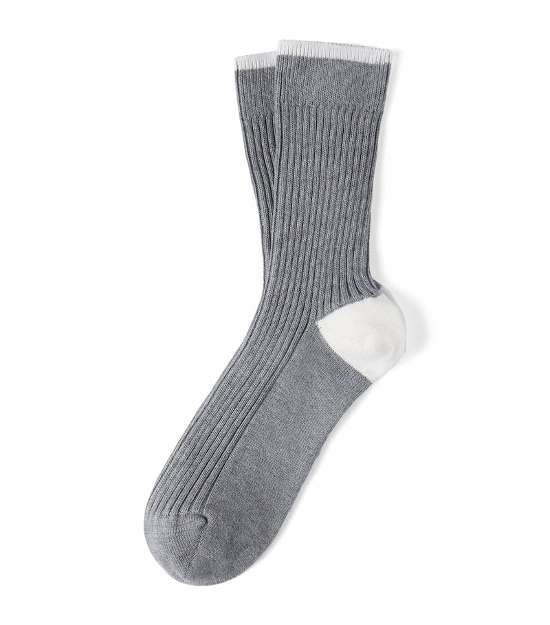 Brunello Cucinelli cotton ribbed socks, imported from the UK