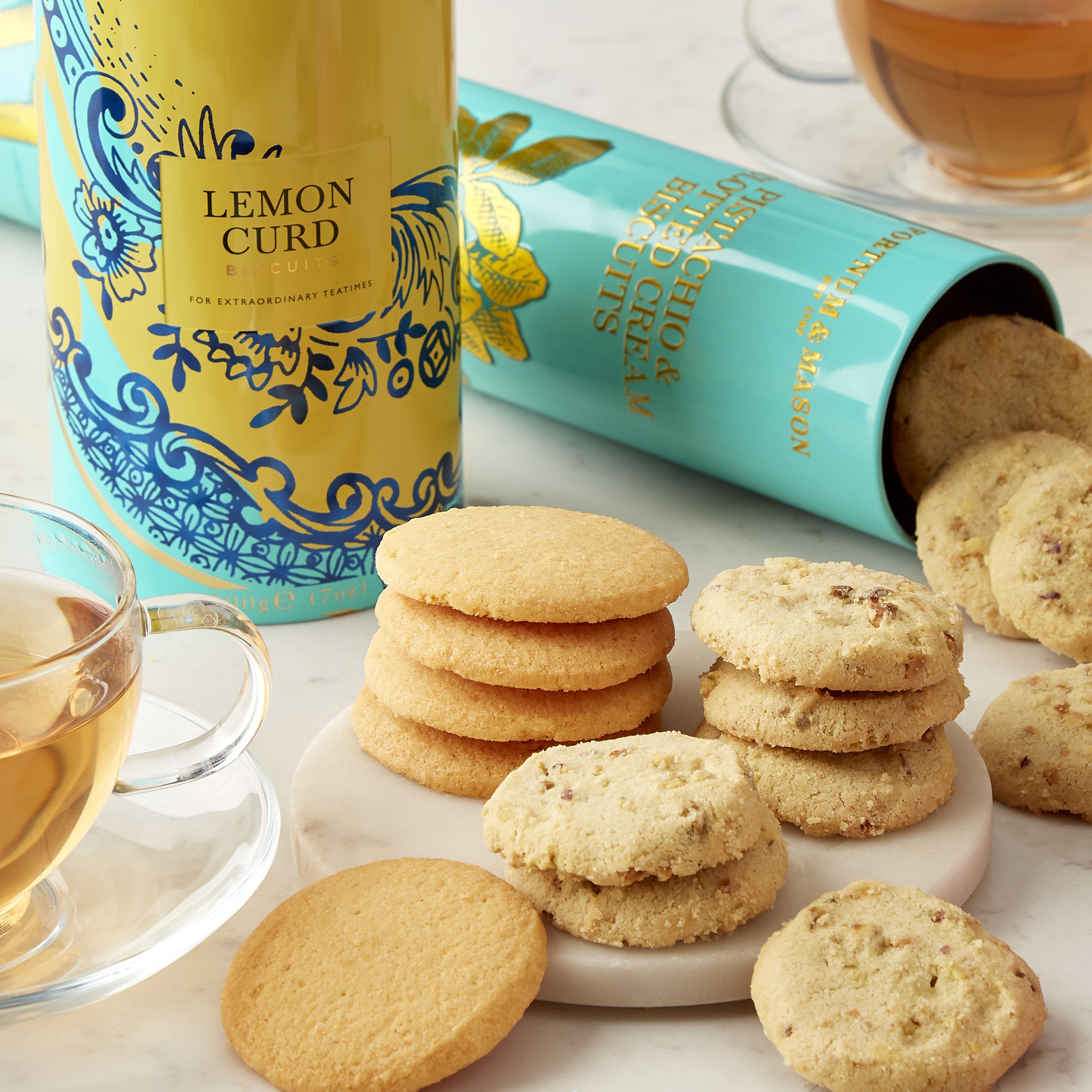 Fortnum and Mason wicker gift hamper with teatime treats - British product