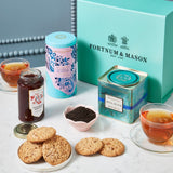 Teatime gift box with Royal Blend tea and biscuits, UK version