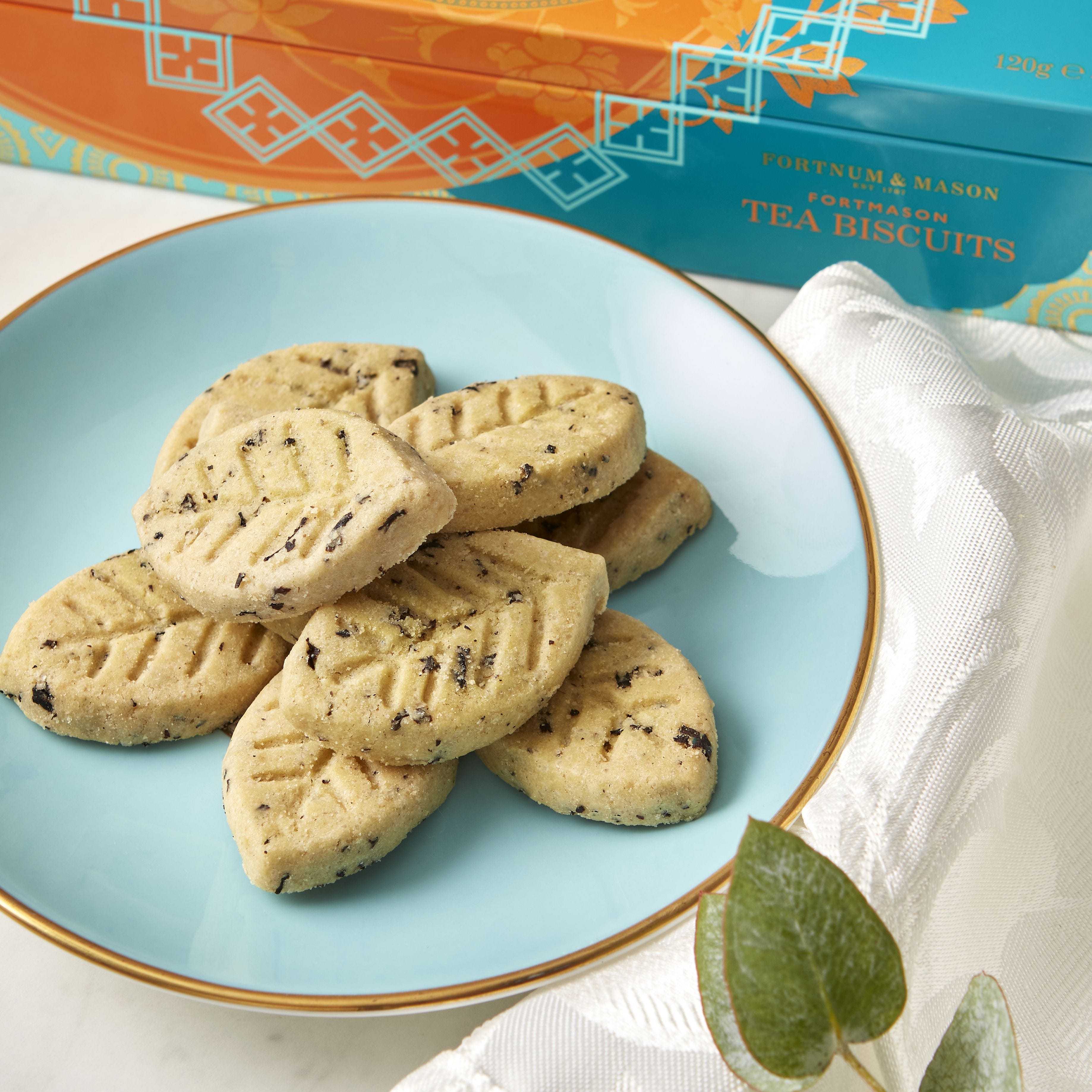 Fortmason orange blossom tea biscuits 120g, imported from the UK