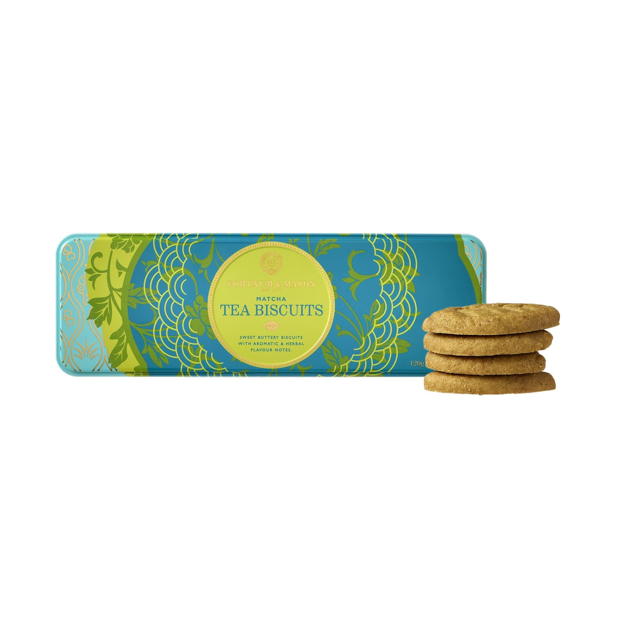 Matcha tea biscuits 120g packet, imported from the UK