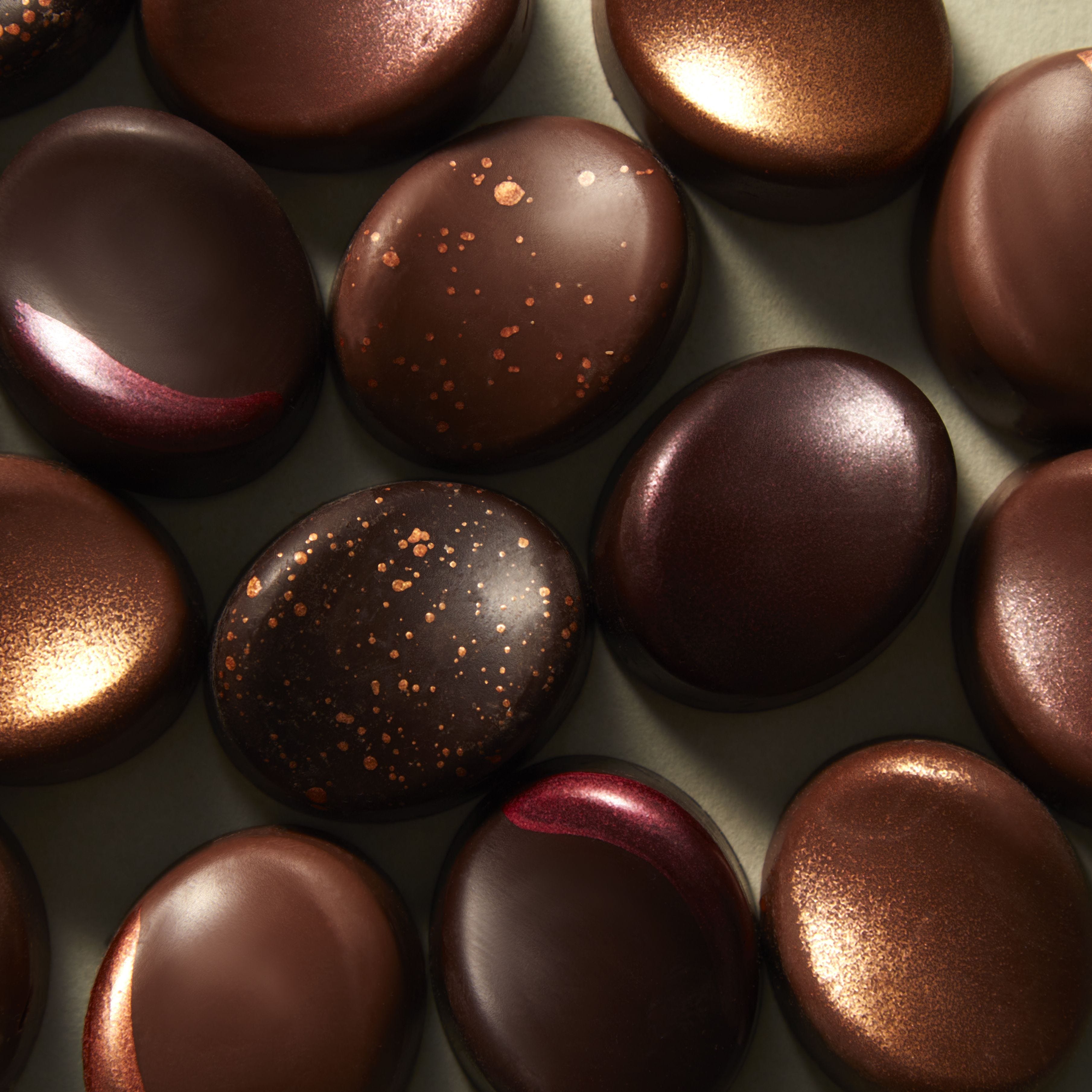 Chocolate caramels selection box 216g, imported from the UK