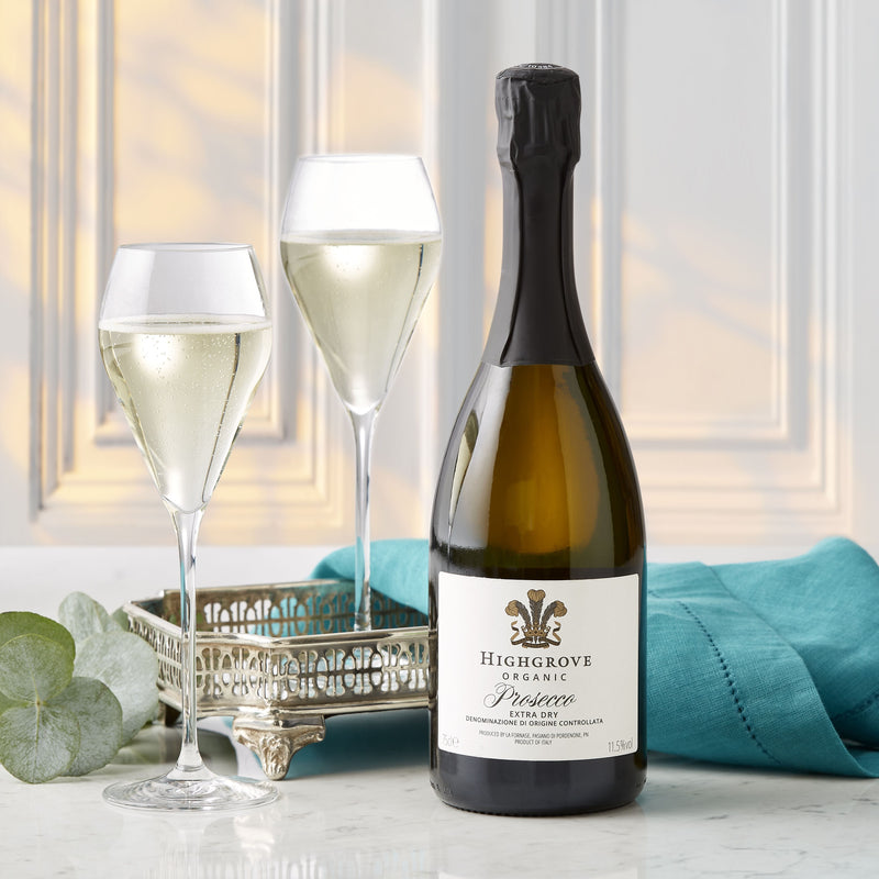 Highgrove Organic Prosecco 75cl bottle - British product
