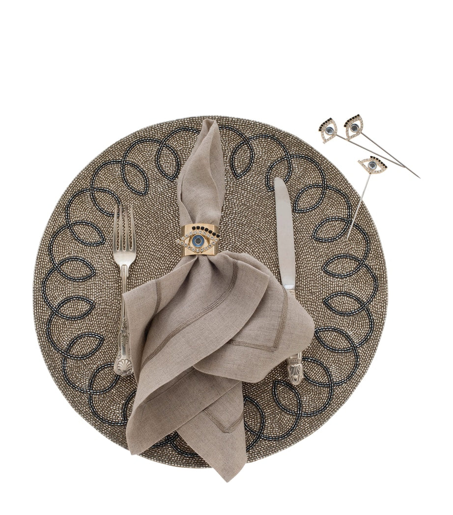 Joanna Buchanan Evil Eye napkin rings set of 2, UK version