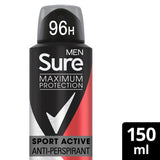 Sure Men Antiperspirant Deo Stick Max Pro Clean Scent 150ml GOODS Superdrug 150ML  