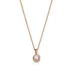 Chopard Happy Diamonds rose gold pendant with diamonds (British brand)