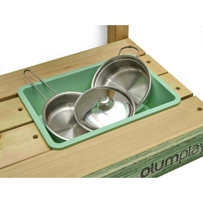Plum Play Splash & Mash mud kitchen wall-mounted, imported from the UK