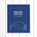 Football history newspaper book A3 tan leatherette - British product