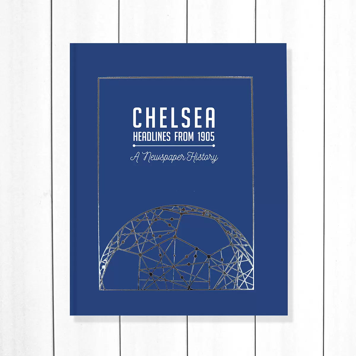 Football history newspaper book A3 tan leatherette - British product