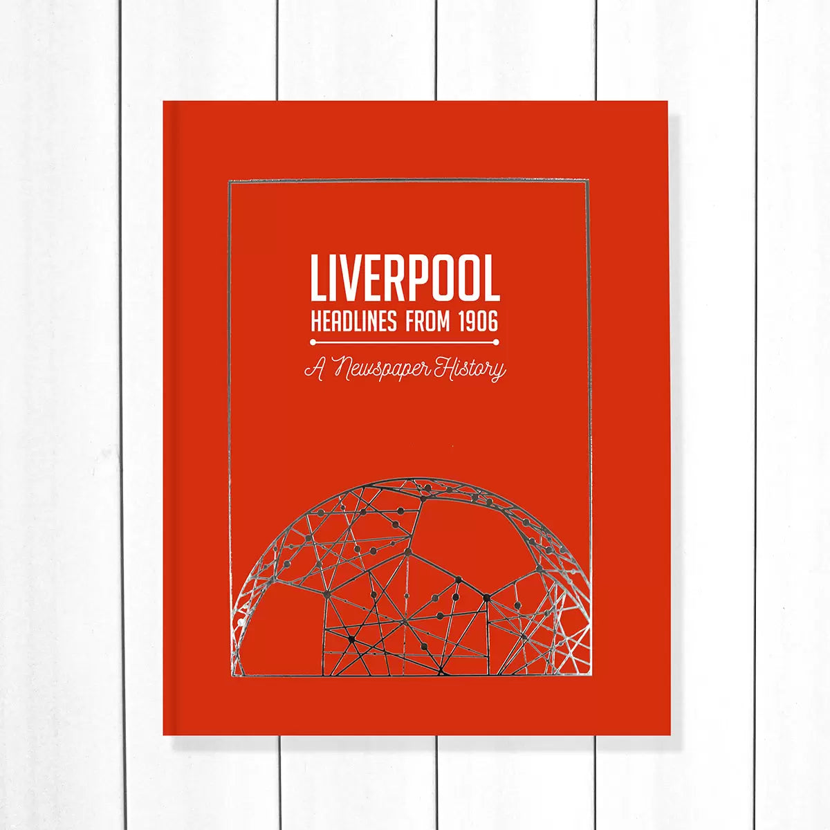 Football history newspaper book A3 tan leatherette - British product