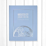 Football history newspaper book A3 tan leatherette - British product
