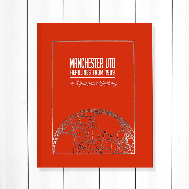 Football history newspaper book A3 tan leatherette - British product